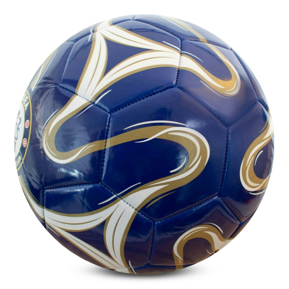 image 1 of Hy-Pro Officially Licesned Chelsea F.C Cosmos Football | Dark Blue, Size 5, 26 Panel, Training, Match, Merchandise, Blues, Collectible For Kids and Adults Blue