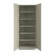 image 2 of Shaker Sage Green Double Wardrobe with Shelves Green