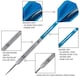 image 2 of Harrows GENESIS Tungsten Steel Tip Darts 21g 22g 23g 24g 25g 26g High Traction Grip, Supergrip Shafts, Marathon Flights (25g)