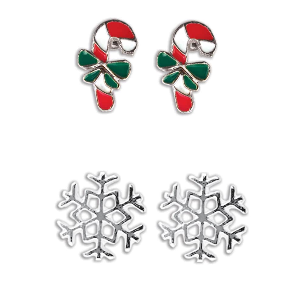 image 1 of Christmas Pendant Necklace & Bracelet Set