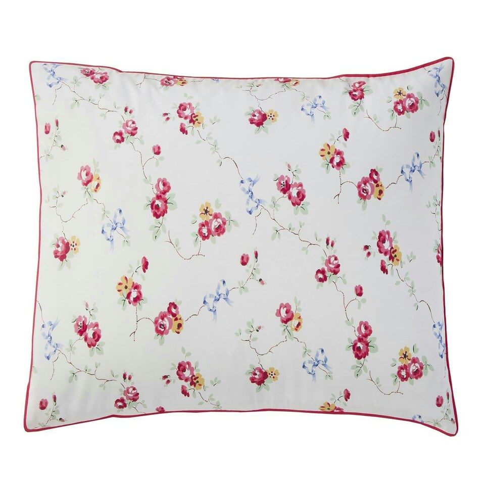 image 1 of Cath Kidston Rose and Bows Duvet Cover Set - Multi Red | King
