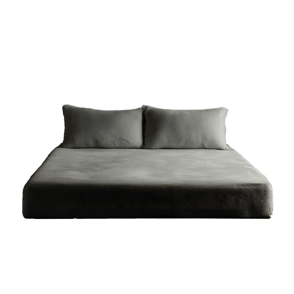 image 1 of Teddy Fitted Sheet 30cm Extra Deep Soft Cuddly Soft Touch Bedding | Silver | Single