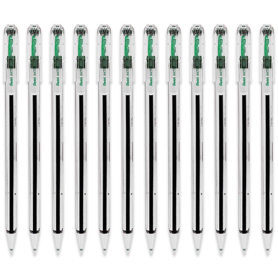 image 1 of Pentel BK77 Superb Ballpoint Pens 0.7mm Pack of 12