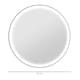 image 7 of kleankin Dimmable Bathroom Mirror with LED Lights, Defogging Film, Silver
