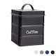 image 1 of Harbour Housewares Black Vintage Metal Kitchen Coffee Canister Kitchen Caddy Kitchen Storage Containers Canisters