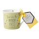 image 2 of English Tableware Company Bee Happy 'You Are the Bees Knees' Green Fine China Mug