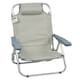 image 6 of Gr8 Garden Grey Folding Beach Deck Chair Portable Sun Bed Lounger 4 Adjustable Position