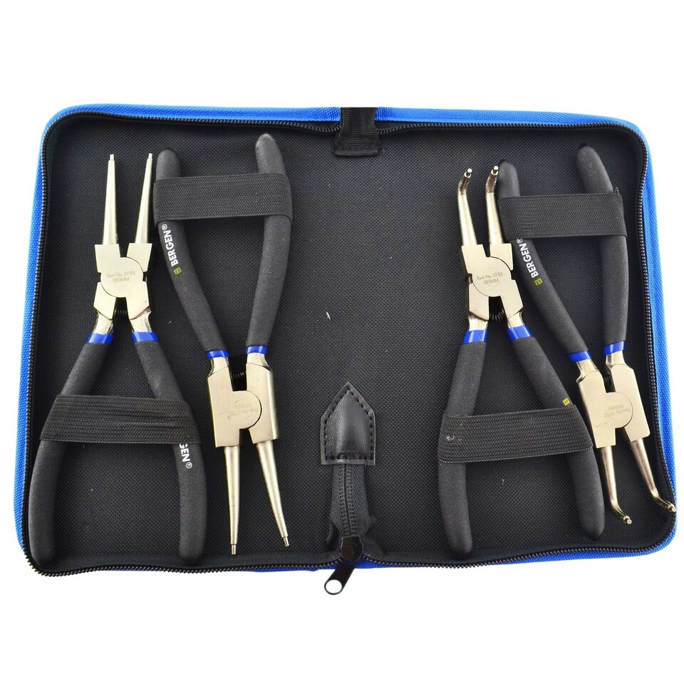 image 1 of Long Nose Pliers set 3pc 11" straight / 45 / 90 degree by U.S.PRO TOOLS AT806