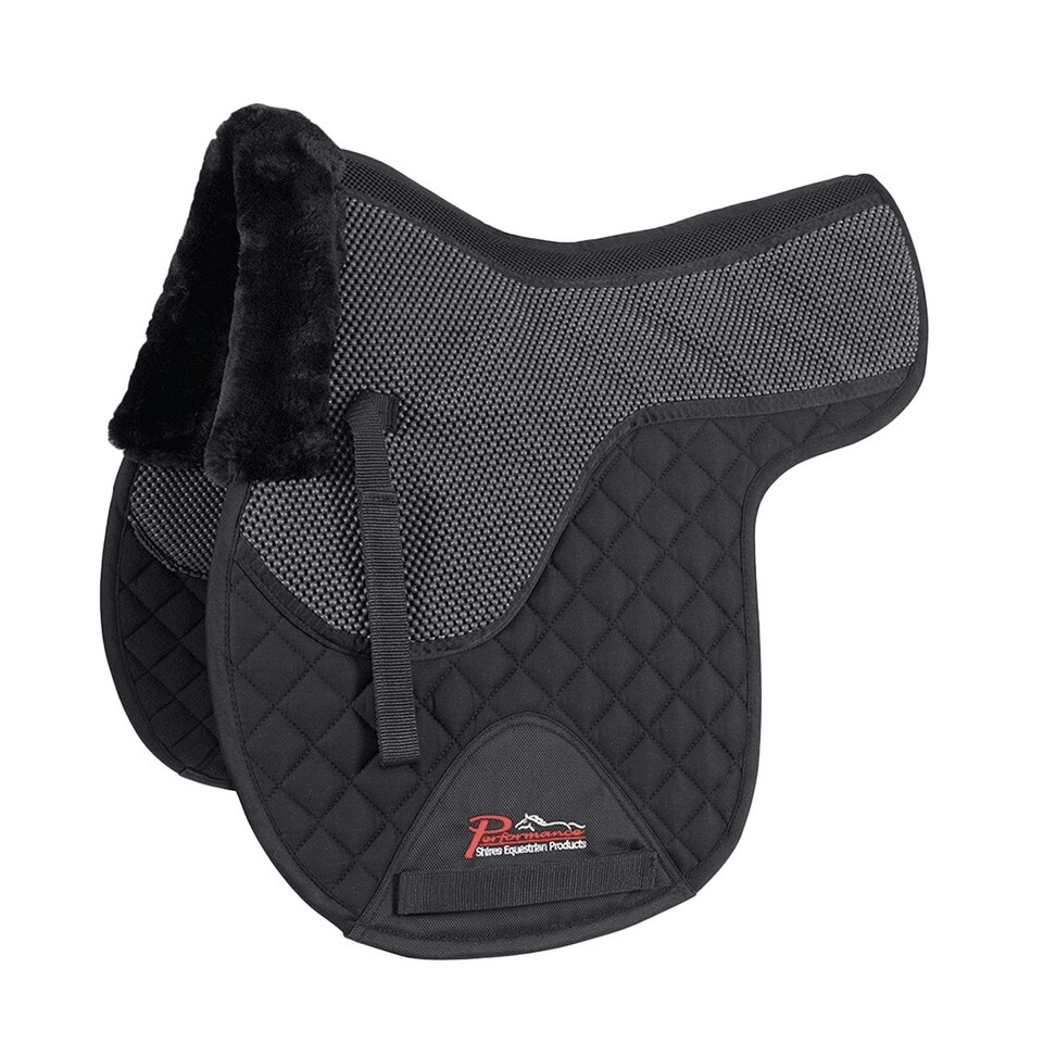 Performance Horse Numnah - Black - 17in - 18in