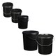 image 2 of 1 x 10 Litre Strong Black Plastic Hard Wearing Plastic Buckets Complete With Tamper Evident Lid & Handle