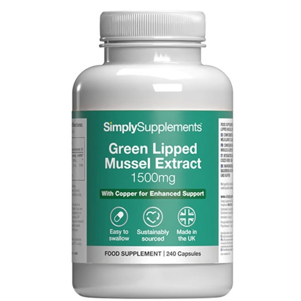 image 1 of Green Lipped Mussel Extract 1500mg - 240 Capsules