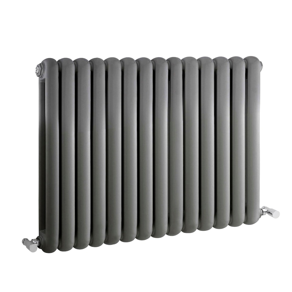 image 1 of Balterley Aspire Horizontal Double Panel Radiator | Grey | Anthracite | 1