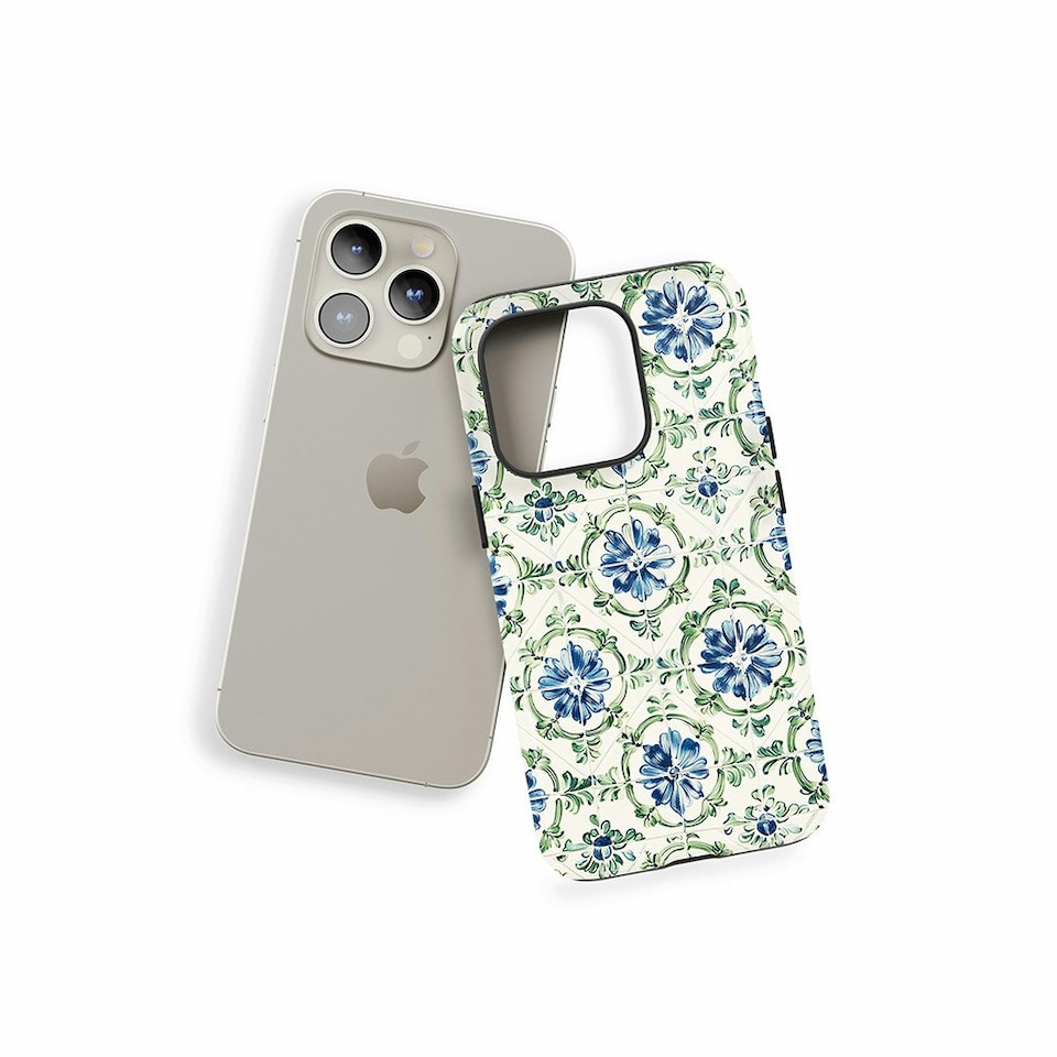 image 1 of Pretty Tile Phone Case | Blue | iPhone 12 Mini
Slim | iPhone 12 Mini
Slim
