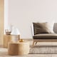 image 5 of Natural Light Brown Woven Rattan Table Lamp Base with White Cable and Switch | Brown | Brown | 1