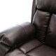 image 5 of Chester 2 Seater Manual High Back Bonded Leather Recliner Sofa (Brown)