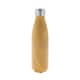 image 1 of XD Collection Wood Effect Stainless Steel 500ml Bottle - Yellow - One Size Yellow | One Size