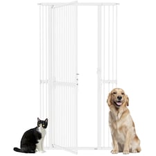PawHut 180cm Extra Tall Pet Gate Cat Gate with Narrow Gap, 77-104cm Wide