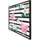 image 1 of Floral flamingos (Picutre Frame) Brown | XL