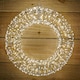 image 3 of 50cm 1440 Warm White LEDs Outdoor Christmas Wreath with Lights Pre Lit Door Wreath