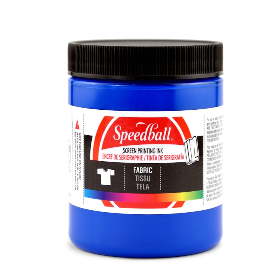 Speedball Fabric Screen Printing Ink, Blue, 8oz