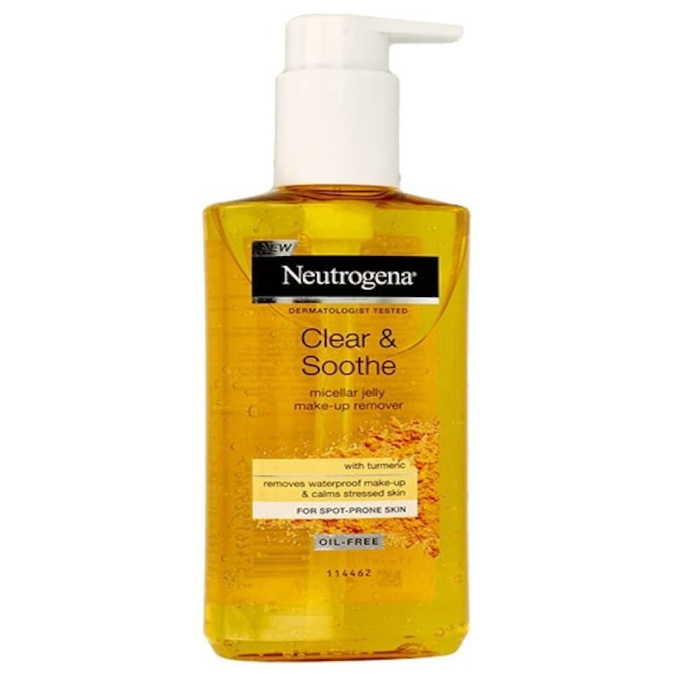 image 1 of Johnson And Johnson Neutrogena Clear And Soothe Make Up Remover With Turmeric