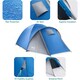image 4 of Bracken 3 Man Tent With Porch Waterproof at 3000mm HH Camping Festival Trail | Blue | 1