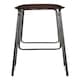 image 1 of Interiors by Premier Versatile Design Mocha Bar Stool With Gunmetal Legs, Durable Bar Stool, Sleek Minimalist Kitchen Stool