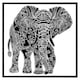 image 2 of Elephant silhouette (Picture Frame) Brown | S