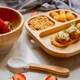 image 6 of Tiny Dining 4pc Divided Bamboo Suction Baby Feeding Set - Yellow