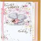 image 1 of Bears Holding Heart Beautiful Fiancee Birthday Card