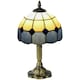 image 1 of HOMCOM Antique Table Lamp, for Bedroom Bedside, Bulb not Included, Blue