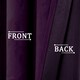 image 3 of Plum Purple Velvet Blackout Eyelet Curtains - 46x63 Inch Drop - Pair | Purple | One Size