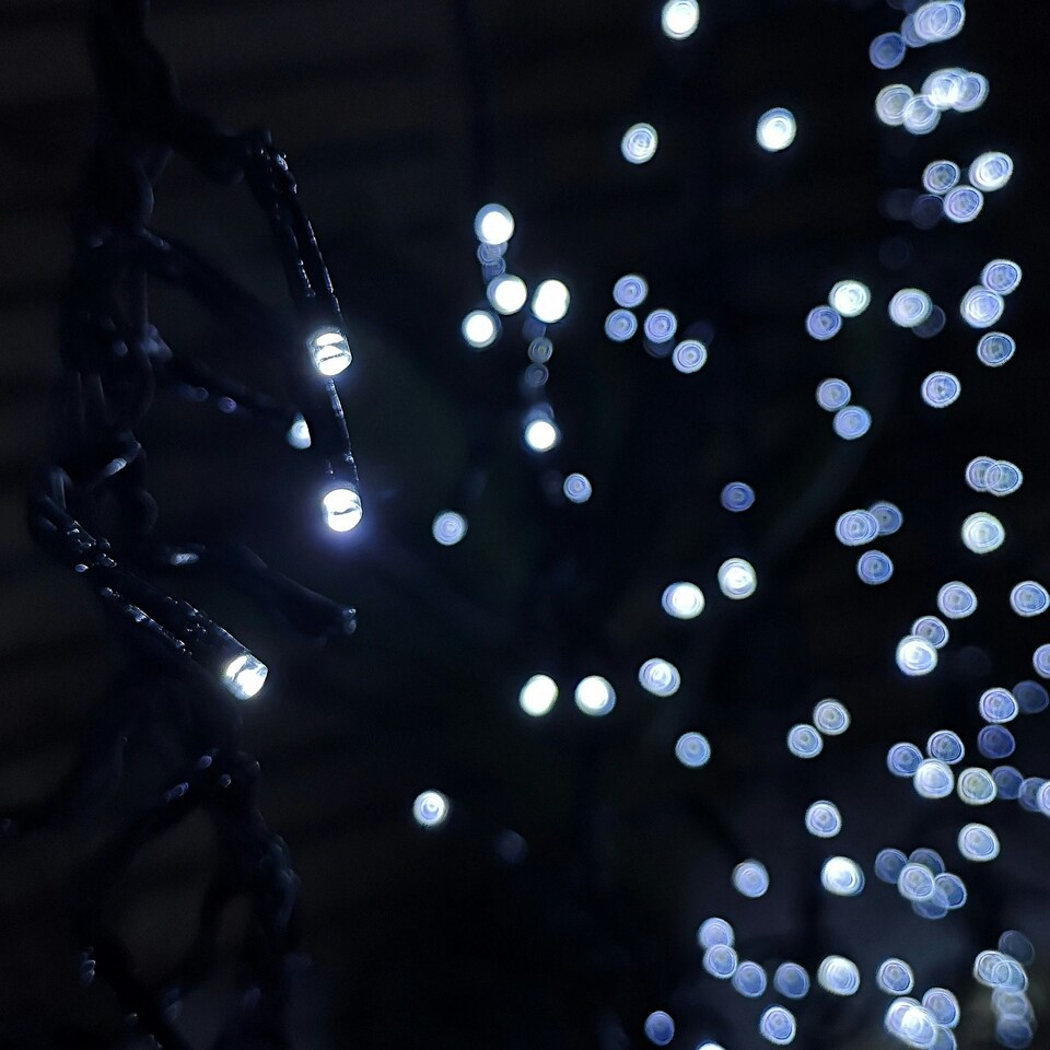 image 1 of Set of 6 Drop Tree Multi-Action Christmas ClusterBrights with 384 White LEDs