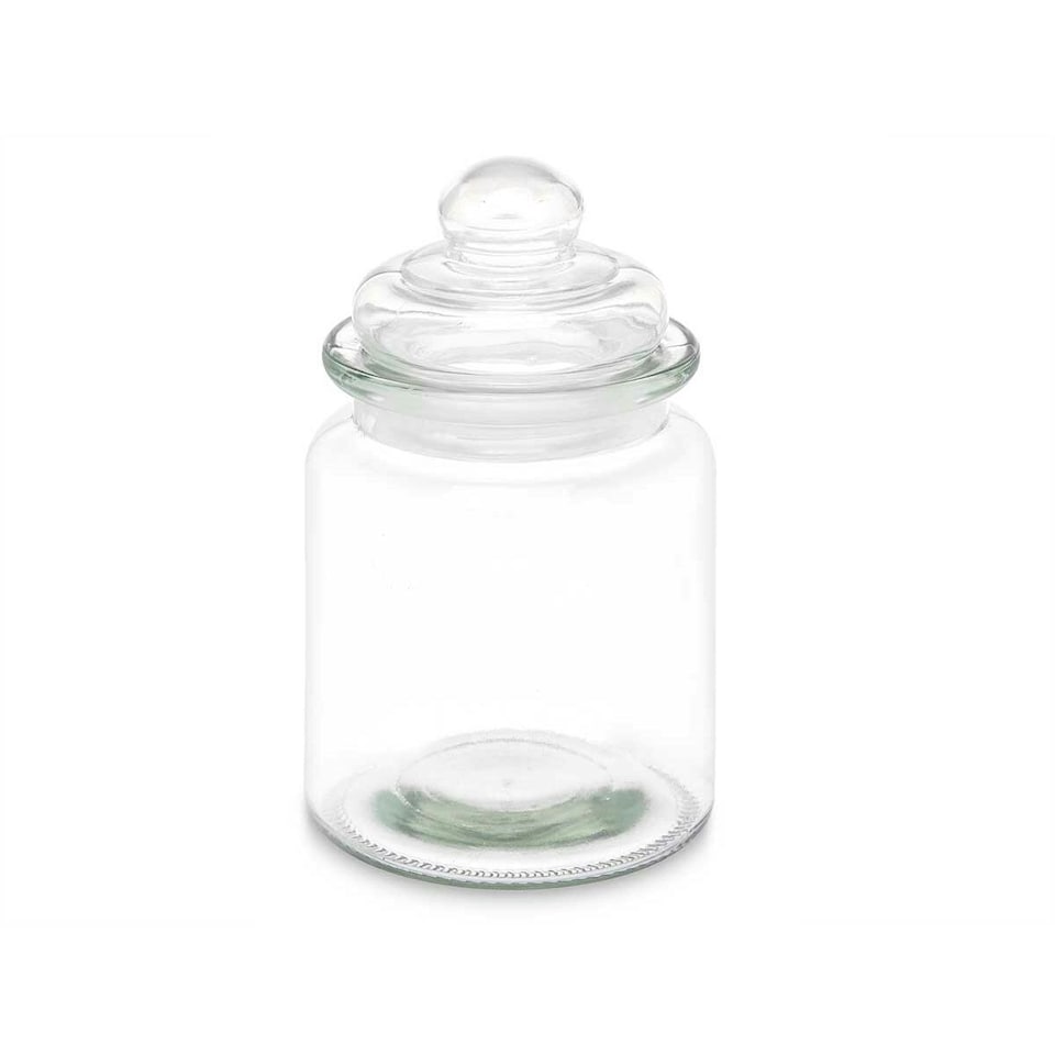 image 1 of Jar Transparent Glass 250 ml 8 x 13 x 8 cm (24 Units) With lid N/A