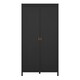 image 2 of Barcelona Wardrobe with 2 Doors in Matt Black