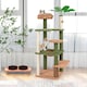 image 4 of COSTWAY 152cm Cat Tree Multi-level Large Cat Tower w/ Rope