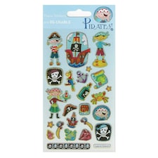 Paper Projects Reusable Pirate Stickers - Multicoloured - One Size (UTSG30737)