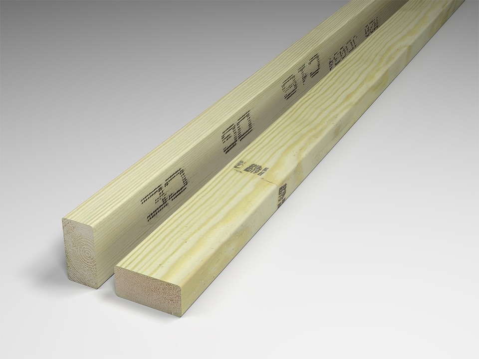 eDecks C16 Timber Joist, Pressure Treated, 3000 x 100 x 47mm - Pack of 20