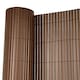 image 1 of 1m x 4m Brown PVC Outdoor Garden Fencing Privacy Screen Roll | Brown | 1