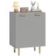 image 1 of HOMCOM Sideboard Buffet Cabinet with Adjustable Shelf, Grey