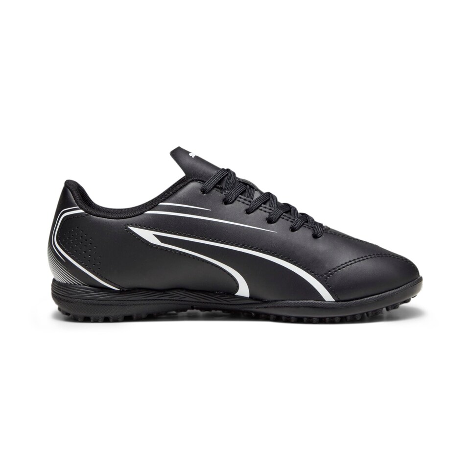 image 1 of Puma Unisex Youth Vitoria Tt Jr Soccer Shoes, Black- White, 11 UK