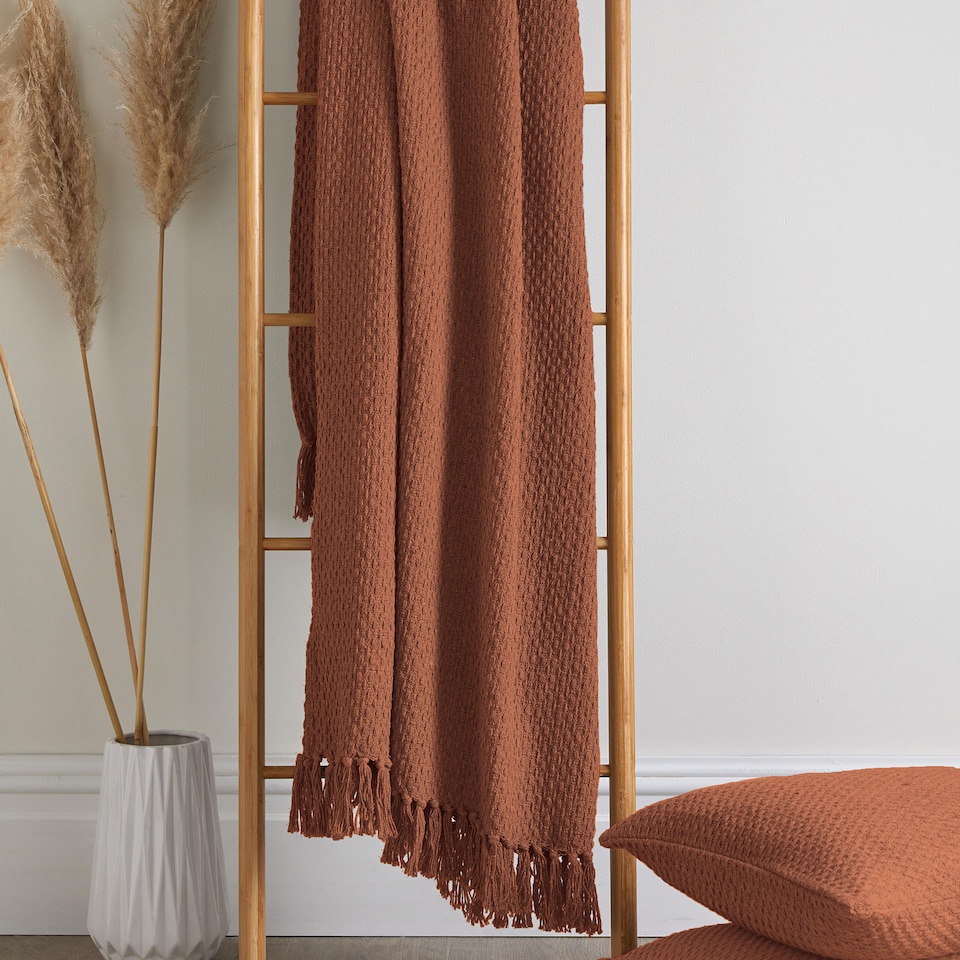image 1 of Drift Hayden Bedspread Terracotta
