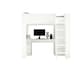 image 1 of Eden High Sleeper Bed in White with Desk and Storage | White | Single