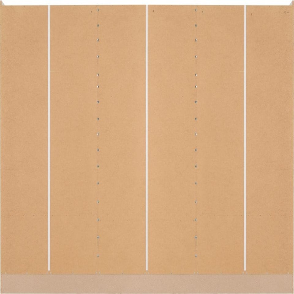 image 1 of Nevada 6 Door 2 Drawer Mirrored Wardrobe Brown | Rustic Oak