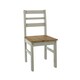 image 4 of Core Products Linea Pair of Grey Ladder Back Chairs H90.5cm x W40.5cm x D47cm Grey