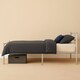image 7 of Single Metal Bed Extra Strong Frame Adult Childs Bedroom Silver Easy Assembly