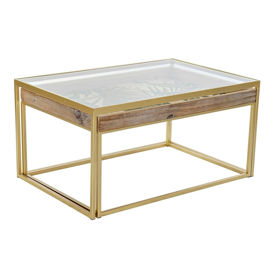 image 1 of Centre Table DKD Home Decor Golden Natural 90 x 60 x 45 cm N/A