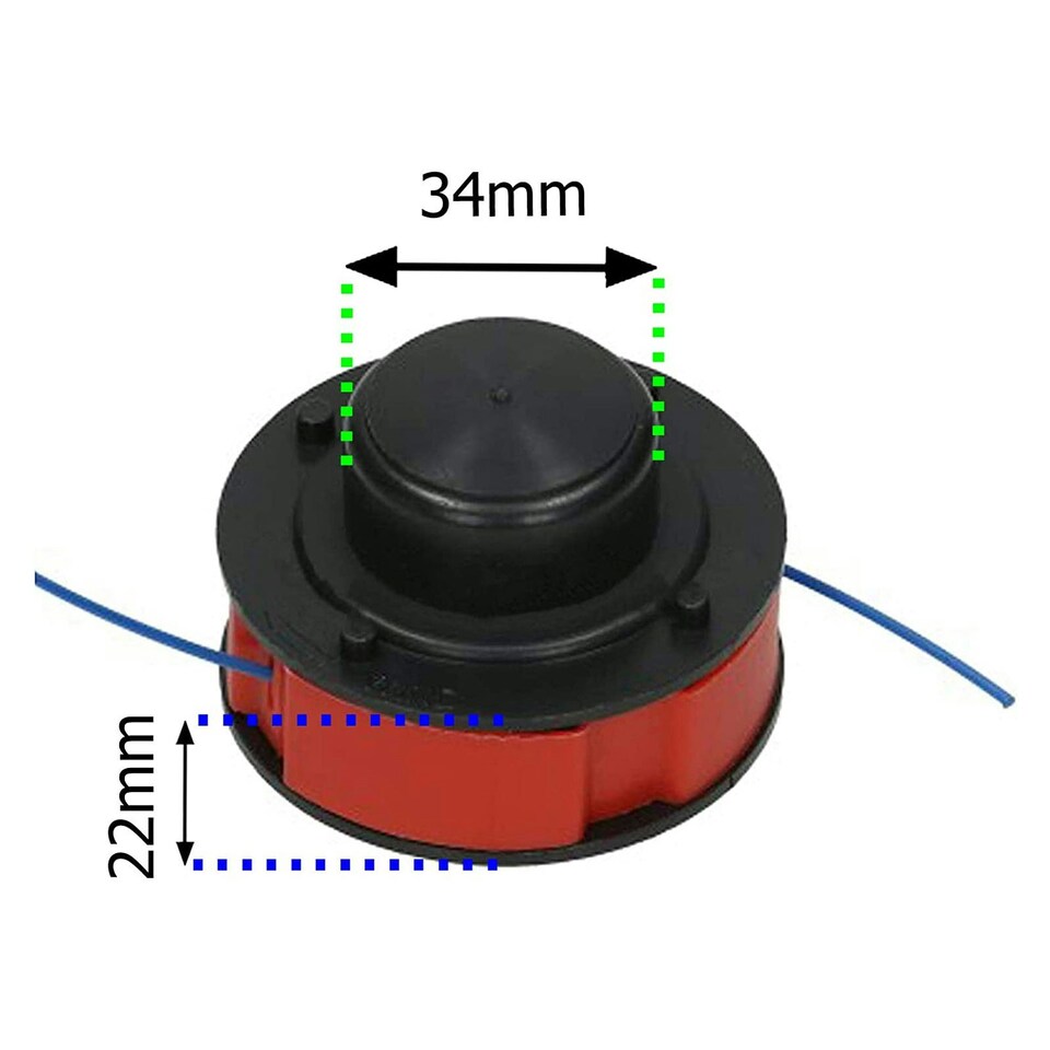 image 1 of SPARES2GO 8m Line & Spool compatible with Mac Allister MGT300 MGTP300 Strimmer Trimmer