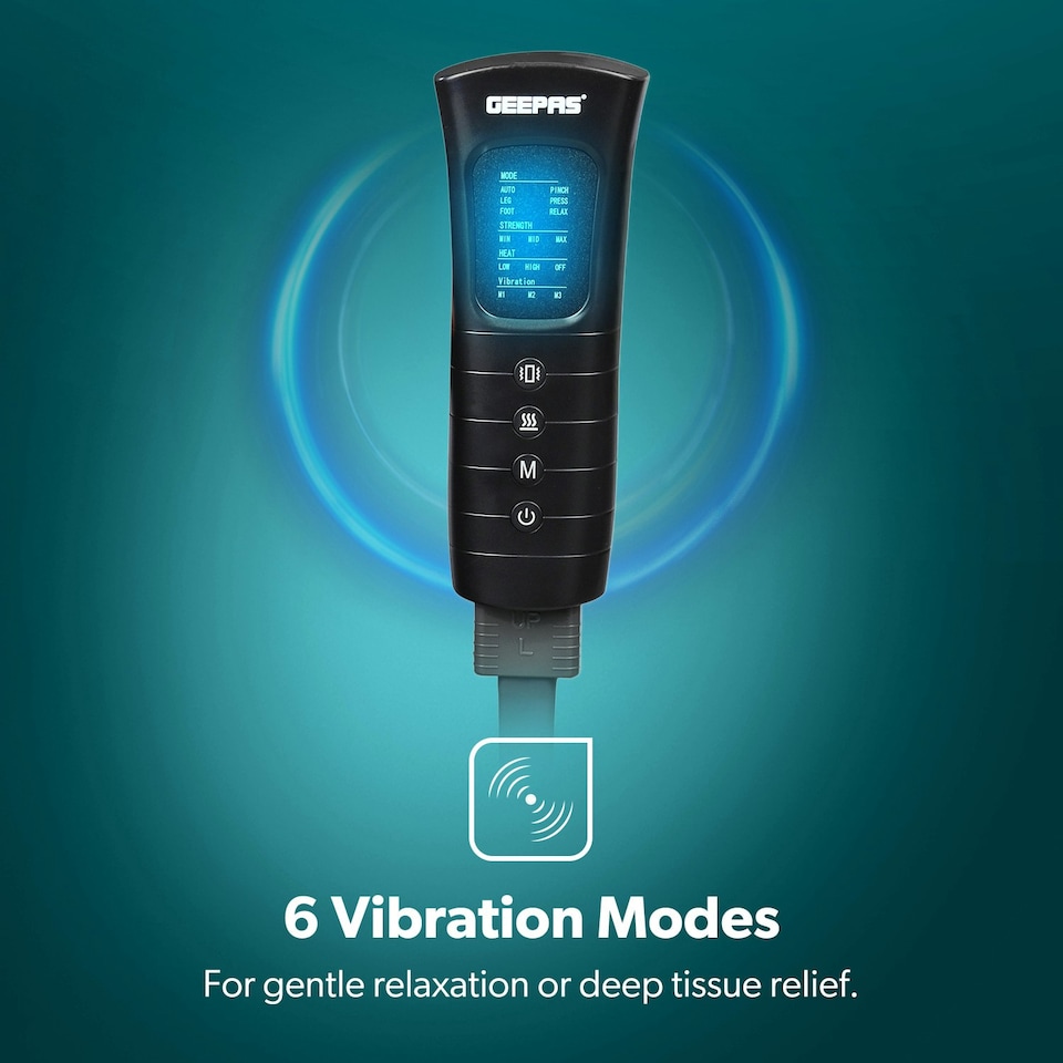 image 1 of GEEPAS Leg Massager with Air Compression,  Black