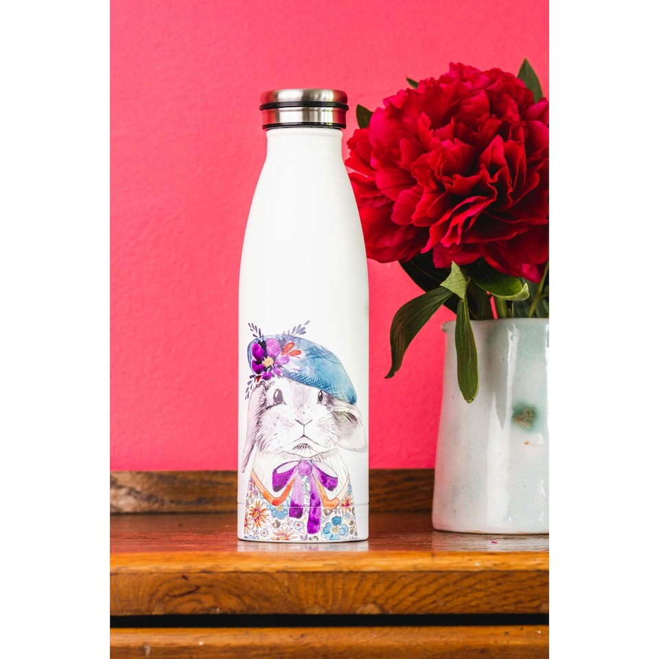 image 1 of Mikasa Water Bottle Rabbit Stainless Steel 500ml Multi | One Size